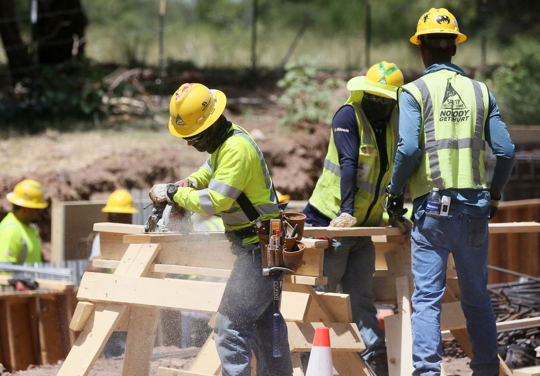 San Pedro River Border Wall Construction